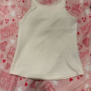 Cream Active Tank Top
